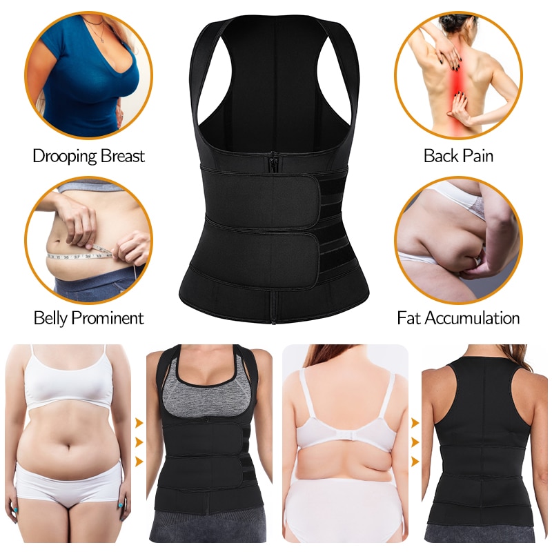 Fashion Ladies/Women Waist Trainer Adjustable Corset Vest Body